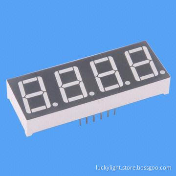 4-digit 0.56-inch Quadruple Digit Display, Low-voltage and Current Operating